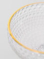 Copa Dots Para Helado Borde Dorado Estampado 4