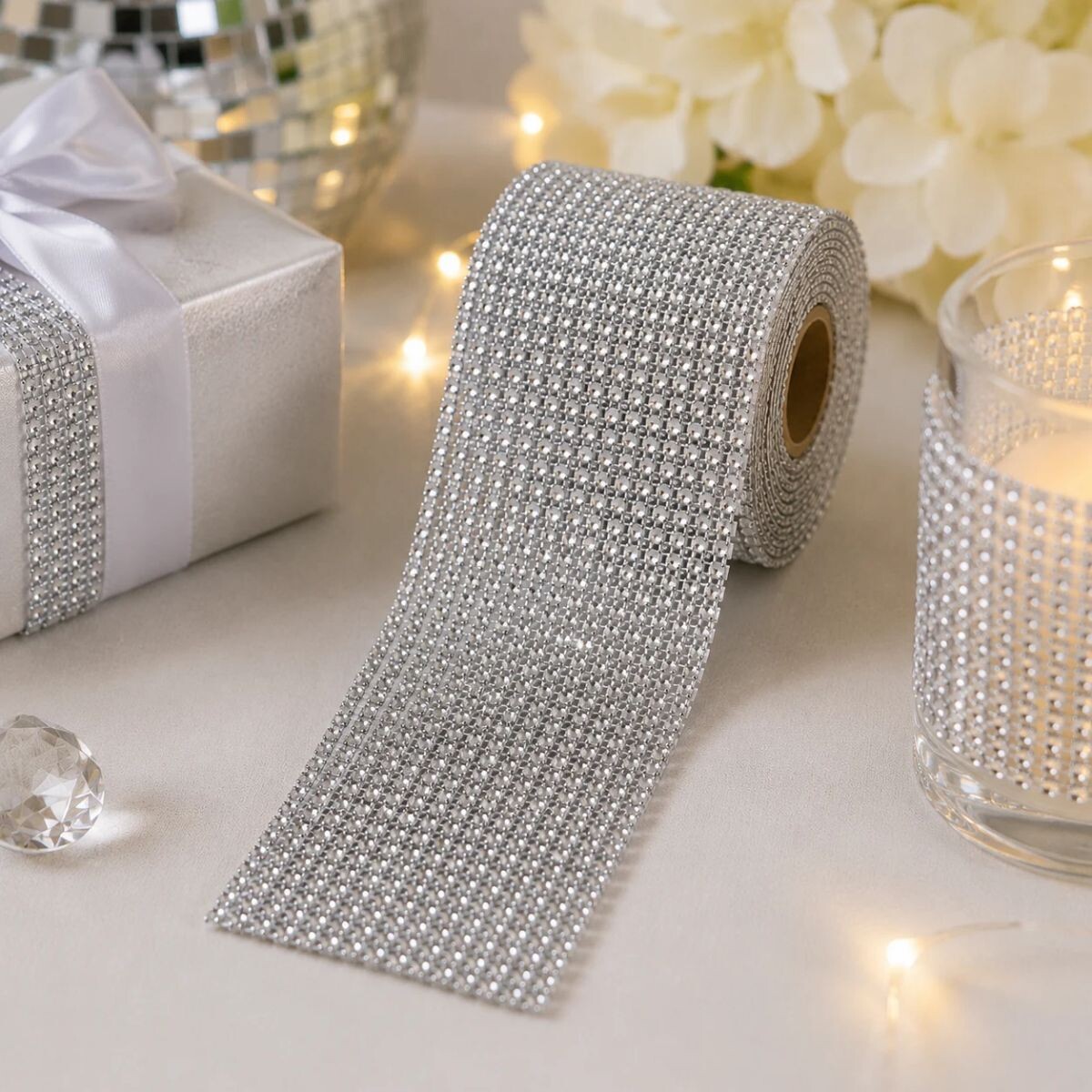 Cinta de Strass Pequeño - Plateado 