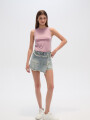 Short Grelo Celeste