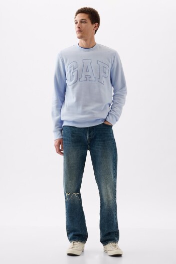 Buzo Deportivo Logo Gap Hombre Bicoastal Blue