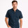 Camisa Arrow Manga Corta Lino Algodòn AZUL