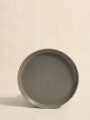 Plato Postre Dark Grey Color Unico