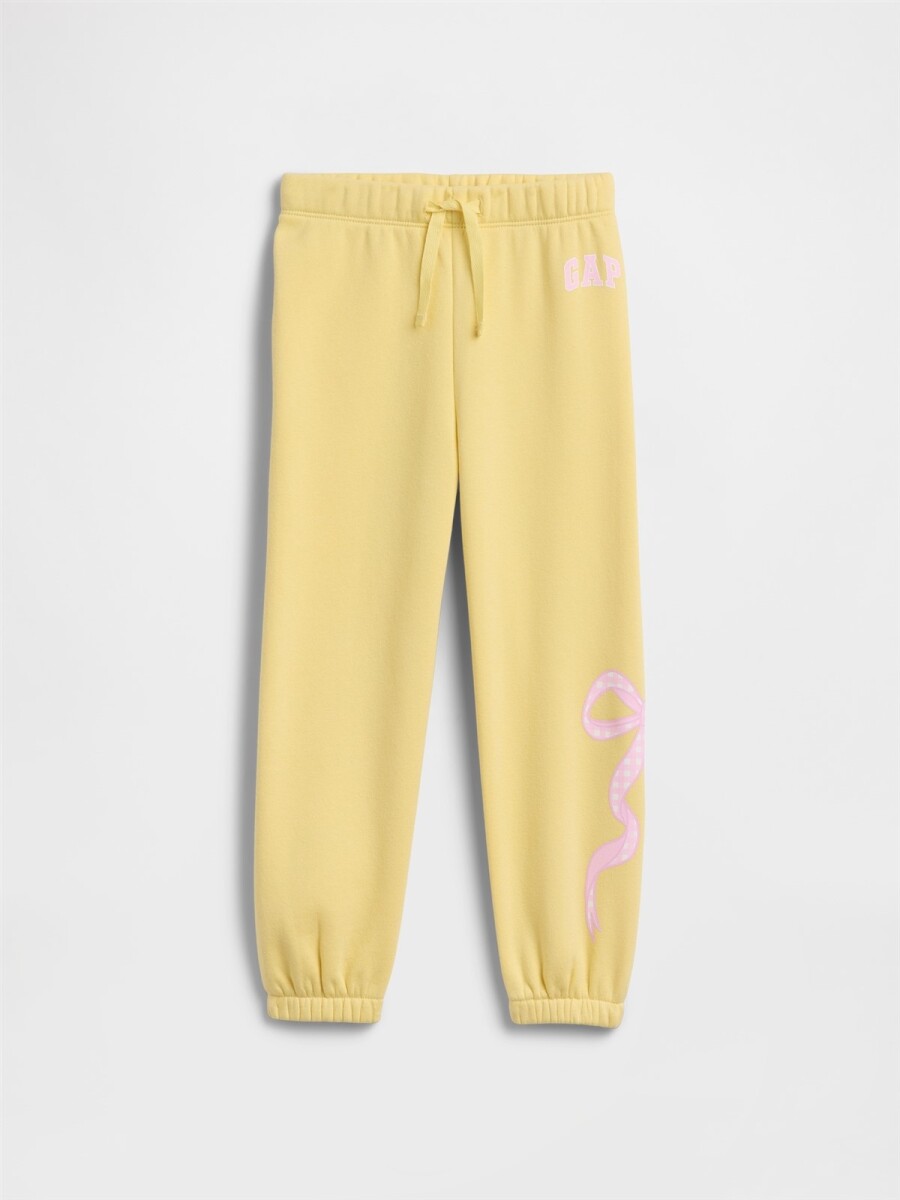 Pantalón Deportivo Logo Gap Toddler Niña - Spring Yellow 