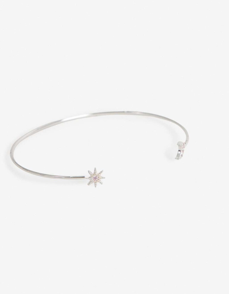 Pulseras Rígidas Cubic zirconia Pulsera Rígida Mystic - Plateado