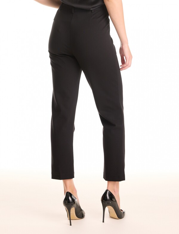 Pantalon Ankle Eco Cuero NEGRO