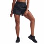 Aero Hi-Rise 4 Inch Shorts - Mujer Black/silver Reflective