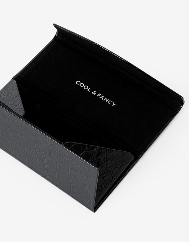 Estuches Anteojos Liso Estuche Anteojos Plegable Cool & Fancy - Negro