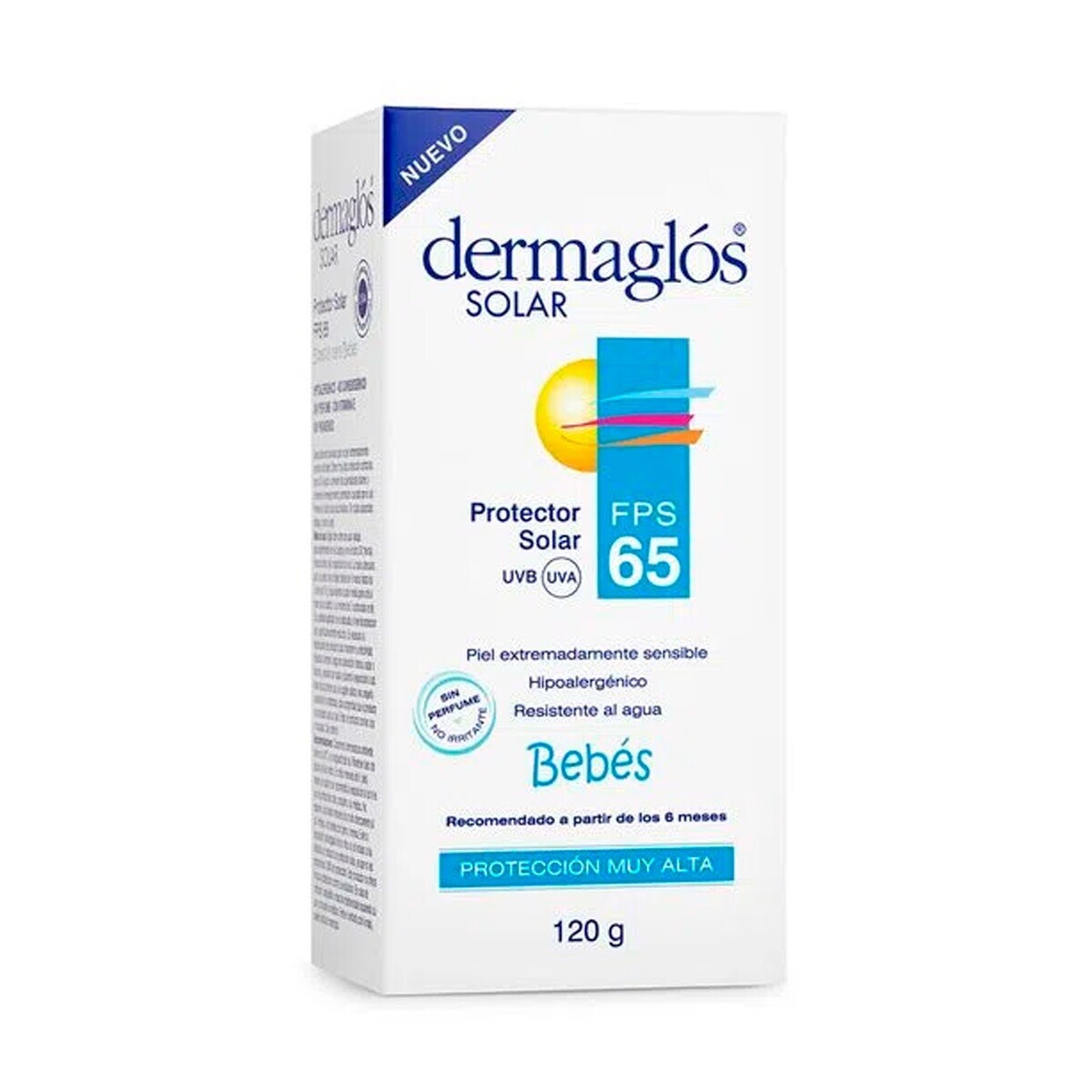 Protector solar Dermaglós - Bebés fps65 crema 120g 