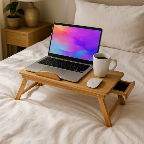 Mesa para laptop de madera Sc