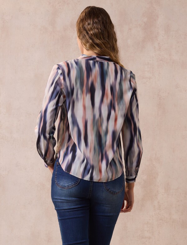 Blusa Printed MULTI/BLANCO