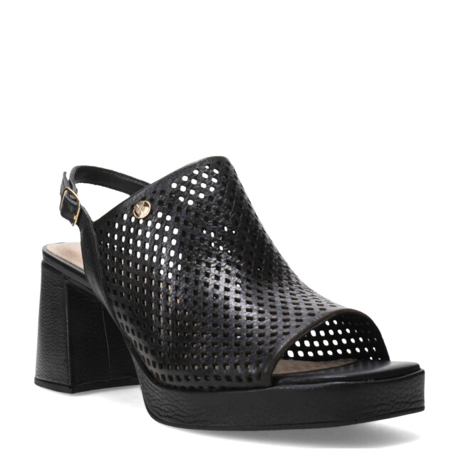 Sandalia de Mujer Bottero con taco alto y plataforma Negro