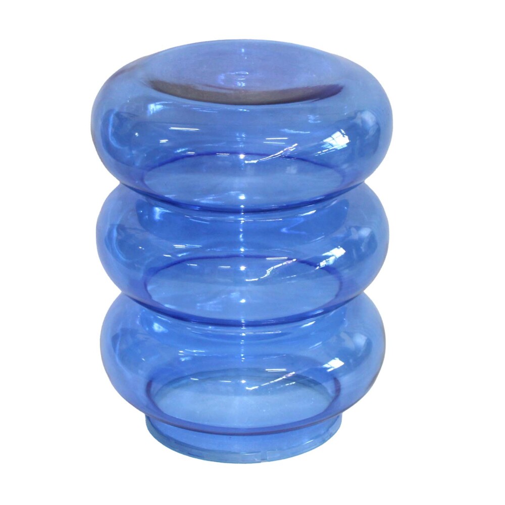 MESA LATERAL VIDRIO AZUL CELESTE