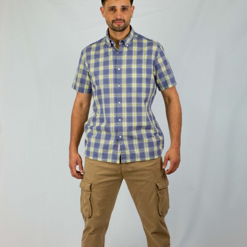 Camisa a cuadros Hilton Blue/green