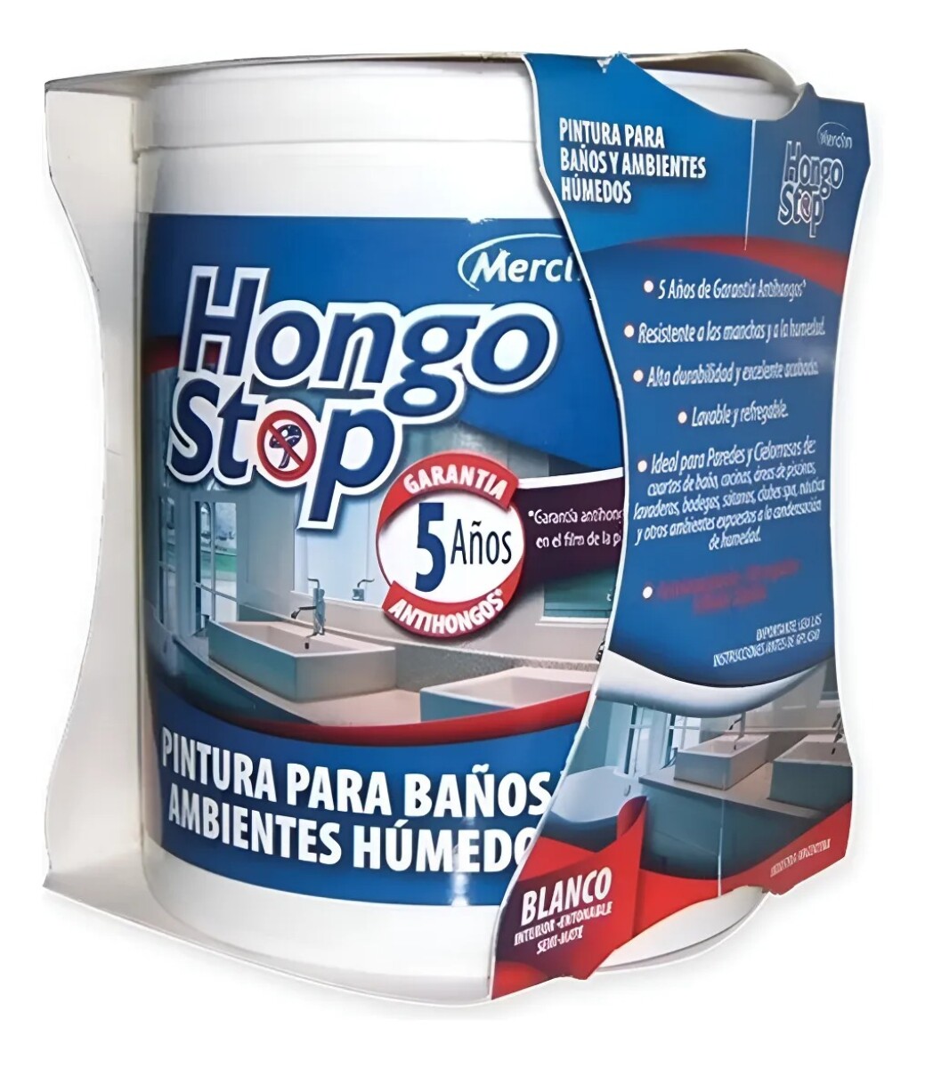 Pintura Antihongos Merclin Hongo Stop Blanco 1 L – Interior y Exterior 