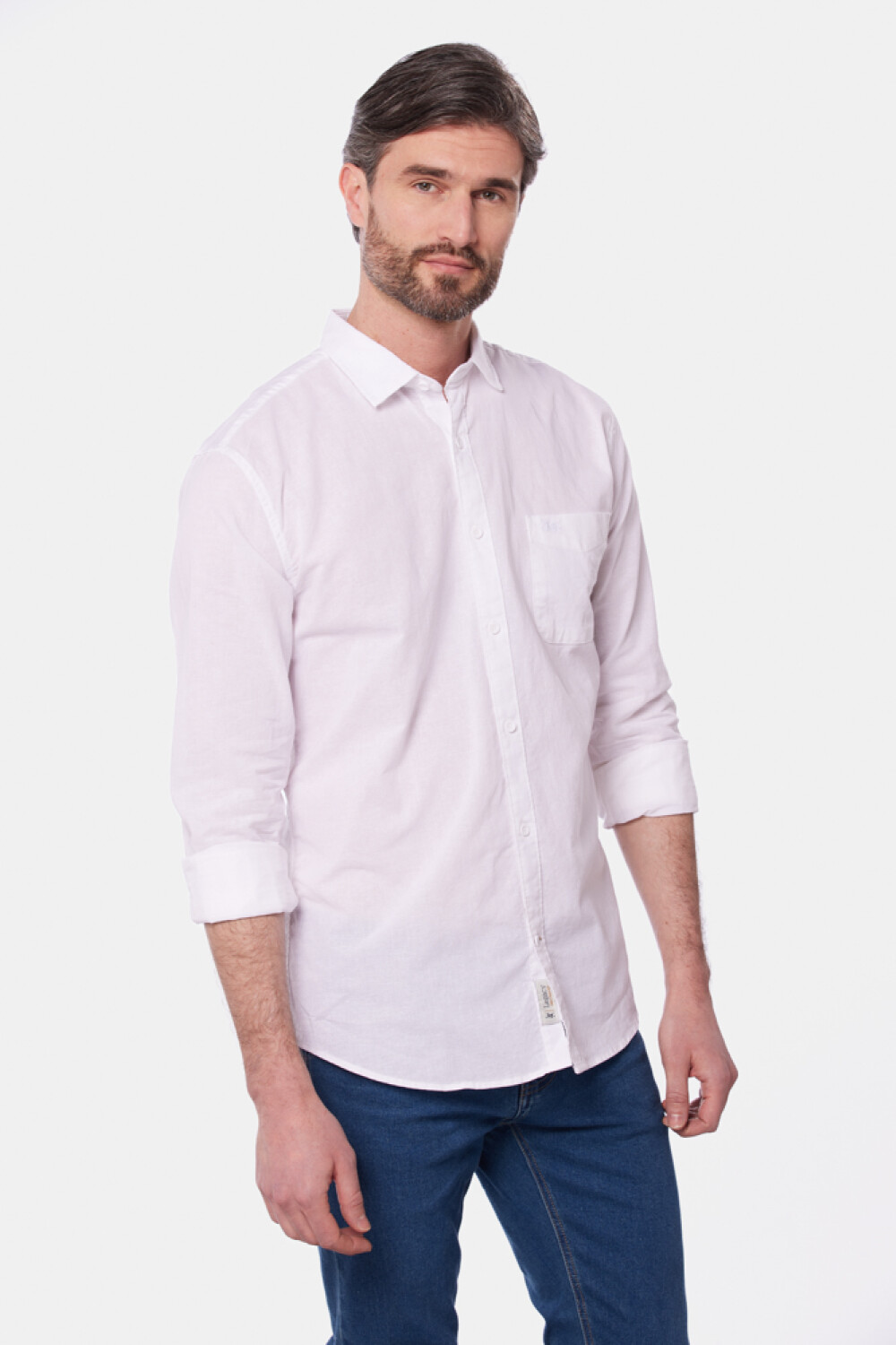 CAMISA DE LINO Blanco