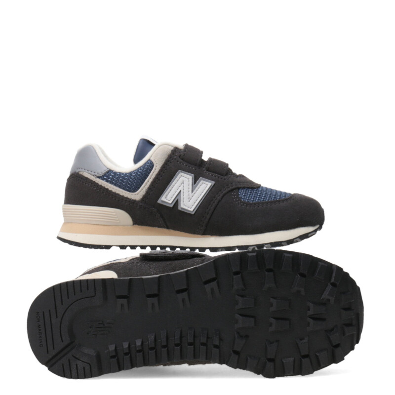 Championes de Niños New Balance Running Inspired Gris - Azul