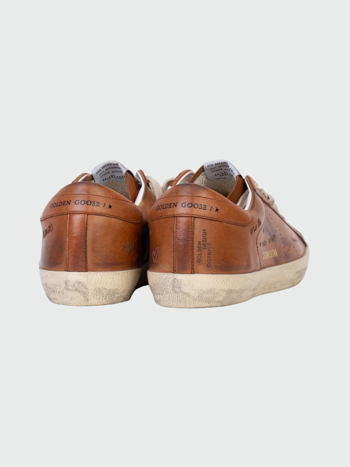 Golden Goose - Zapatillas Super- Star Marrón Alta Automática