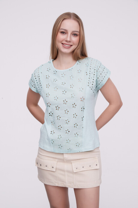 Remera Lolet Verde Agua