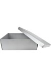 Caja+tapa easy 38x26x13 cm. SKIN ARGENTO
