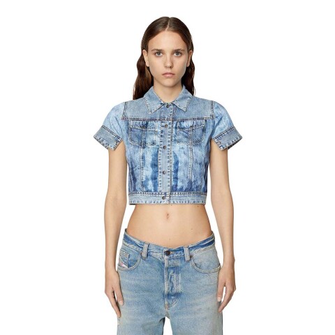 C-Shirin Shirt - Mujer Blue Denim