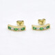 Caravanas En Oro 18K, Brillantes Y Esmeraldas Caravanas En Oro 18K, Brillantes Y Esmeraldas