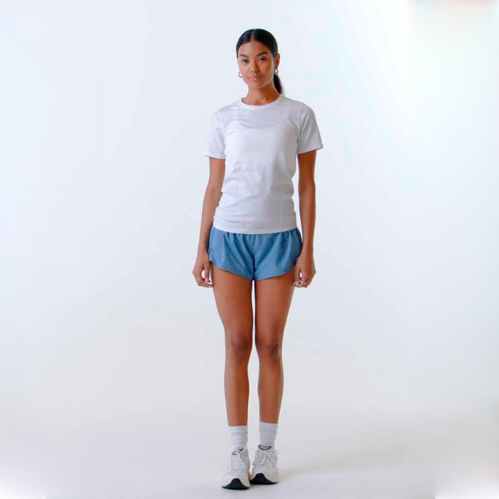 Polo Feather Tech+ Short-Sleeve Top Mujer Sapphire Sky