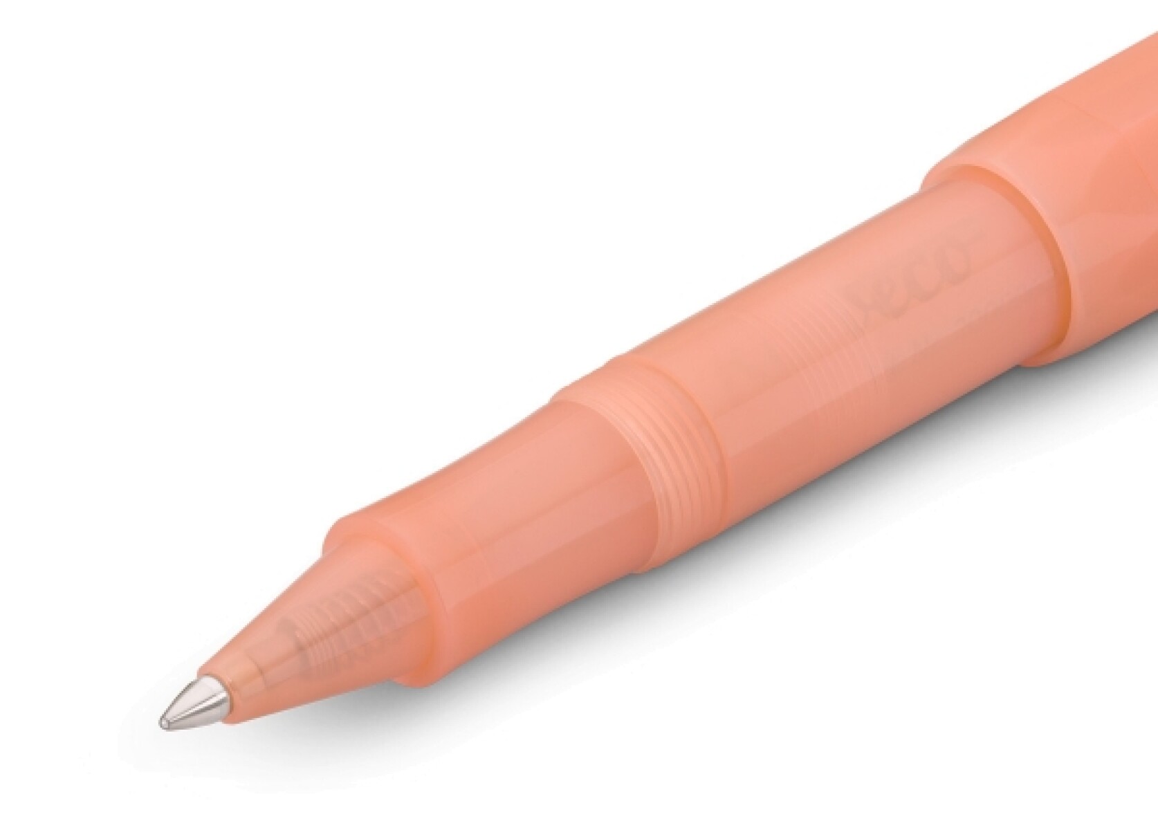 KAWECO FROSTED SPORT GEL ROLLER SOFT MANDARINE / LAPICERA NARANJA CORAL CON TAPA DE ROSCA 