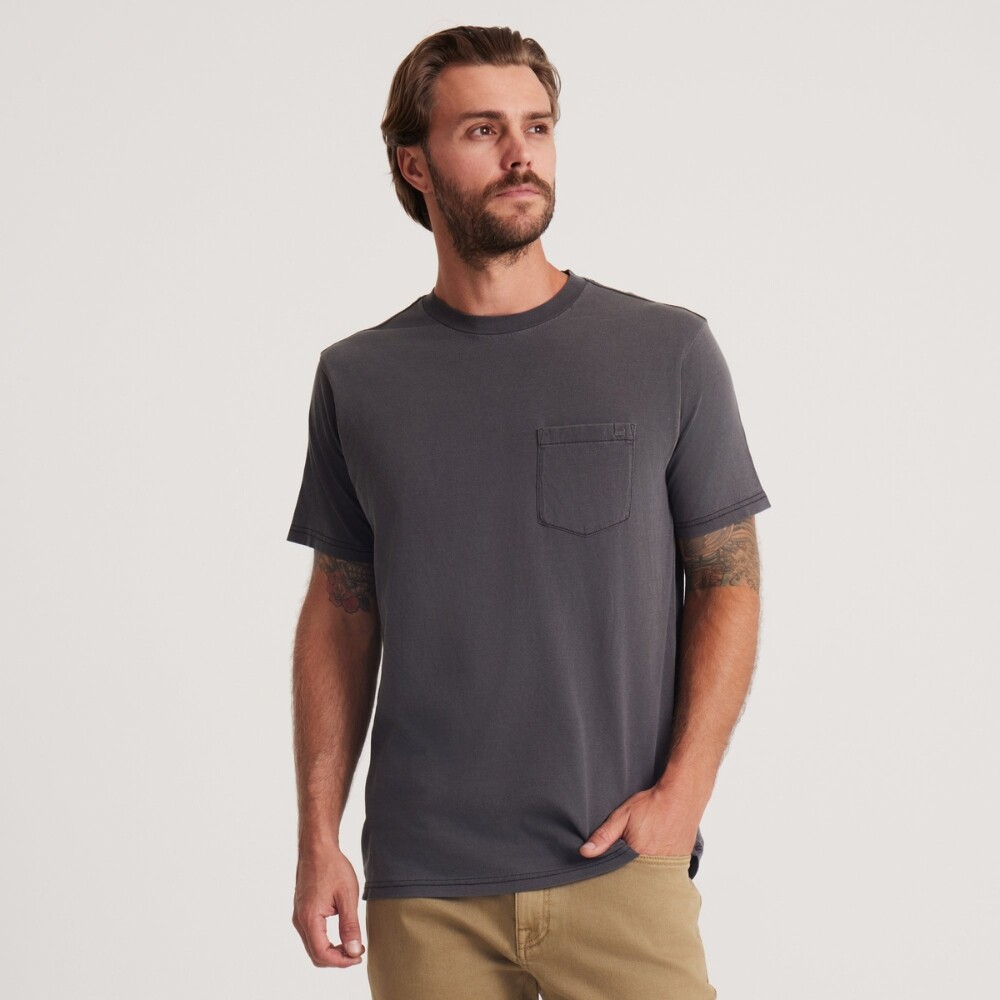 Polo Roark Made To Fade Tee Hombre WASHED BLACK