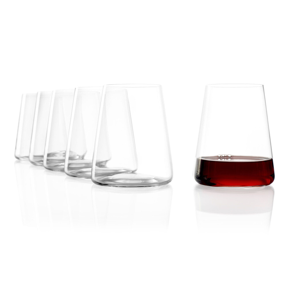 SET 6 VASOS CRISTAL TRANSPARENTE VINO 500 ML