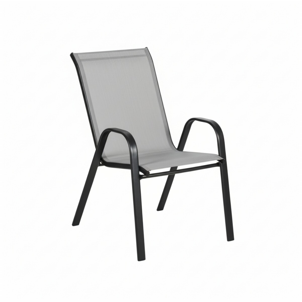 Silla de Textilina y Acero - Gris 