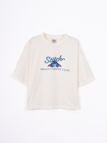 REMERA OHANA VARSITY CLUB OFF WHITE