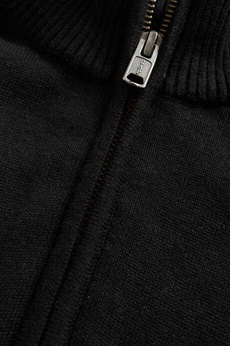 Buzo Medio Cierre Hombre True Black V2