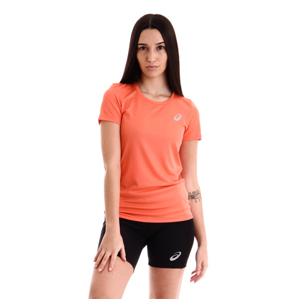 Asics W Core Running Pes Ss Tee Rosado