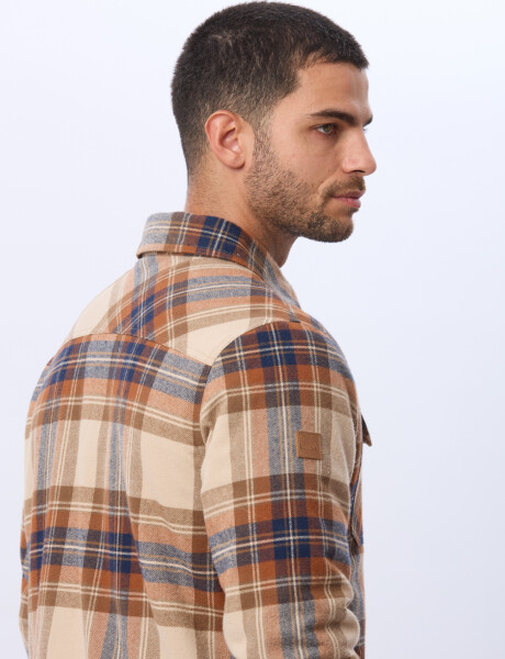 CAMPERA DE VIYELA CON FORRO DE CORDERITO Marron