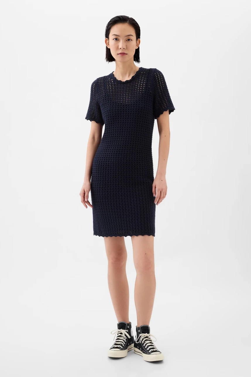 Vestido Crochet Mujer Navy Uniform