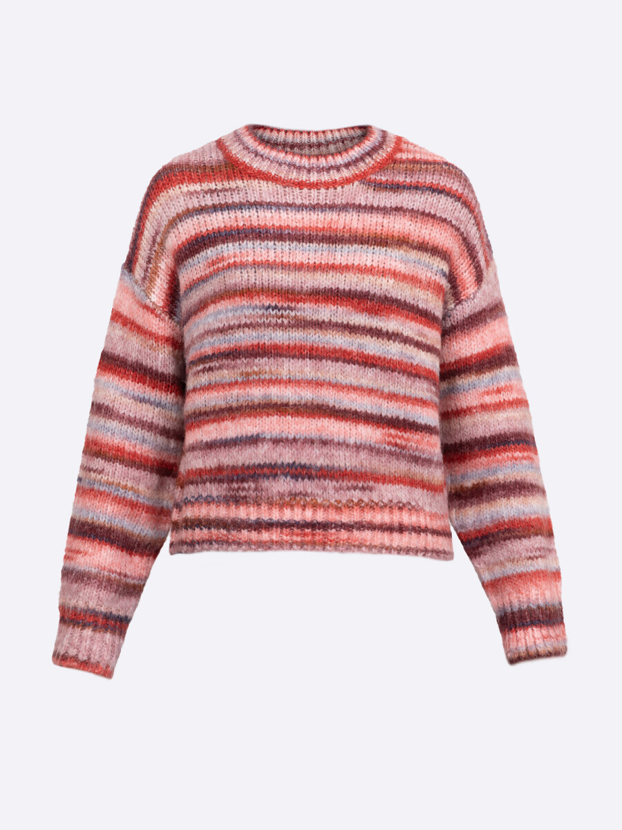 Sweater veteado - ladrillo 