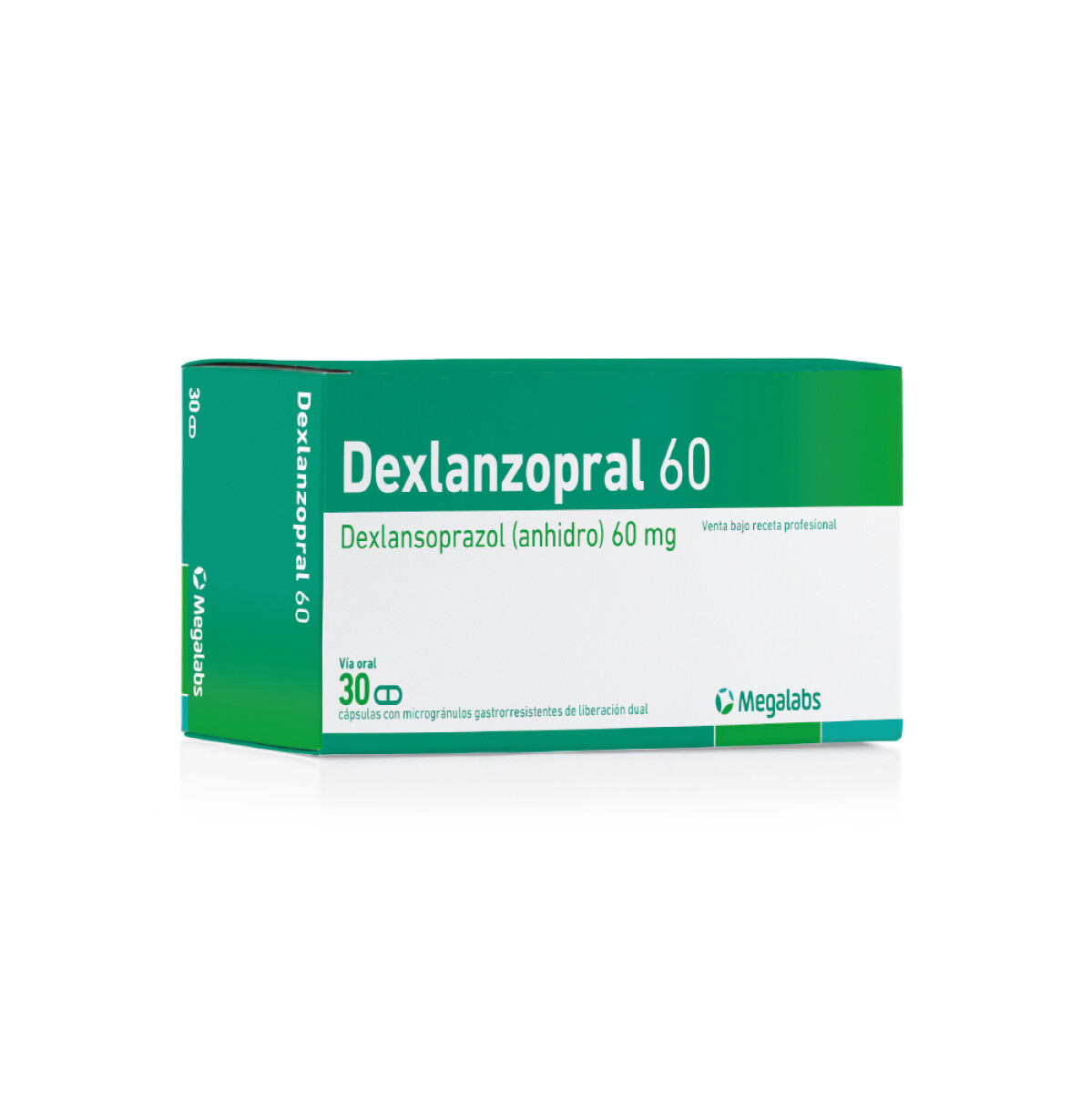 Dexlanzopral 60mg 30 Cápsulas 