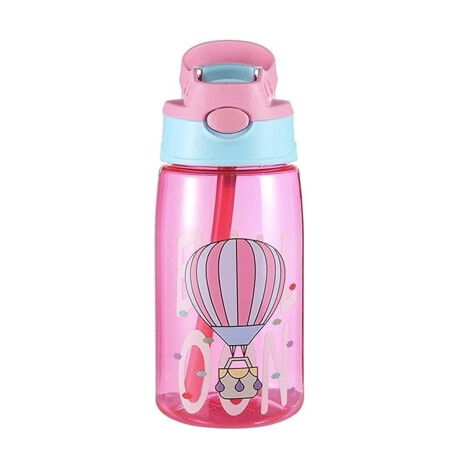 Botella animada con pico automático Rosado