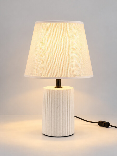LAMPARA DE MESA BLANCO