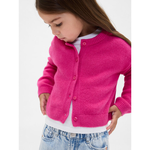 CASHSOFT CARDIGAN BRIGHT FUCHSIA