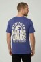 Remera m/c estampada Making Waves AZUL MARINO