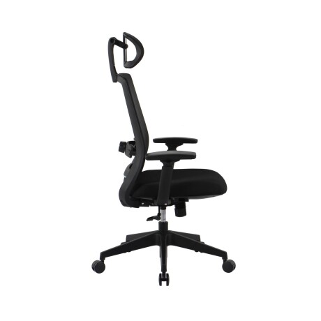 SILLA DE OFICINA MALLA-Y-METAL NEGRO 2788F-1M