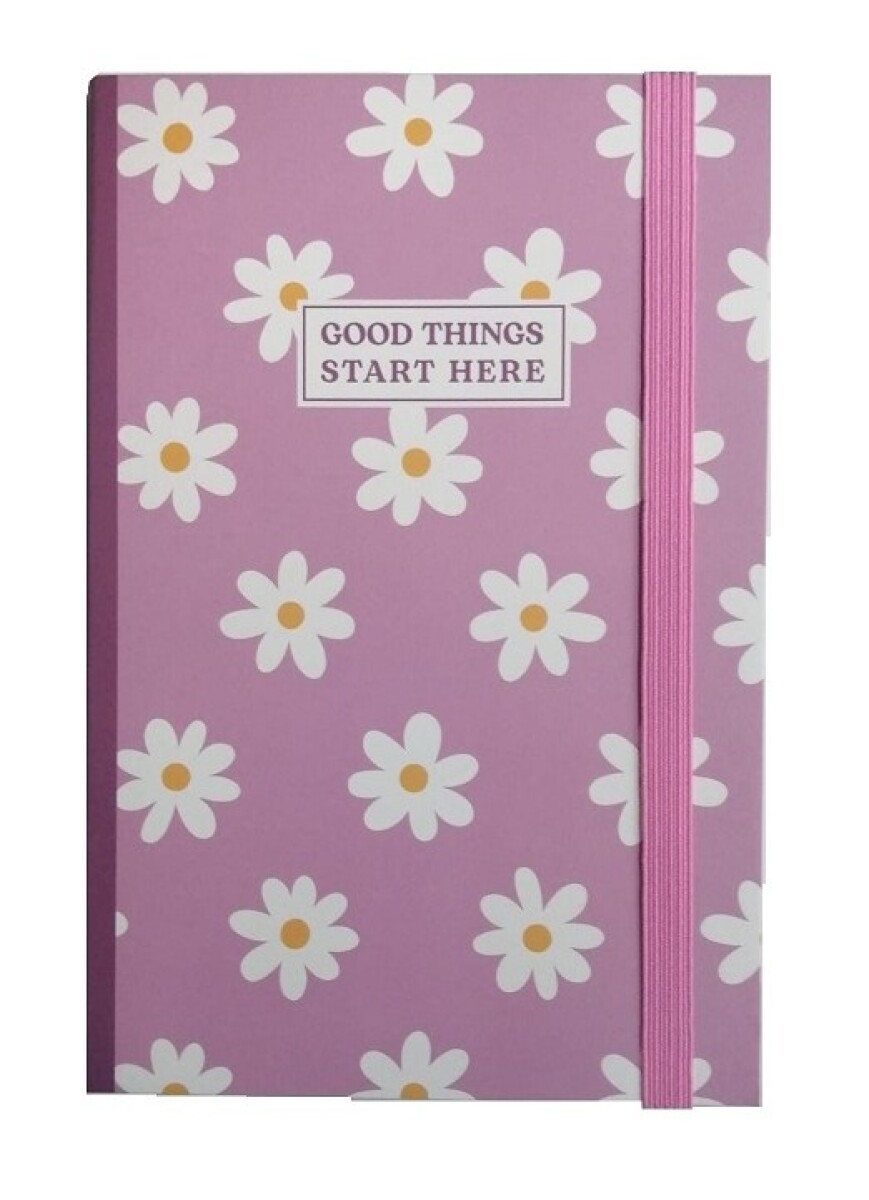 Cuaderno floral - rosa 