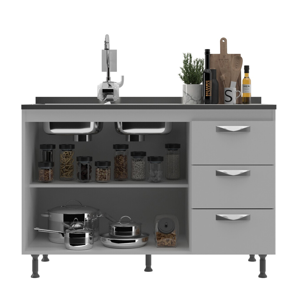 Bajo Mesada Mueble De Cocina Estantes Puertas Cajones Bajo Mesada Mueble De Cocina Estantes Puertas Cajones
