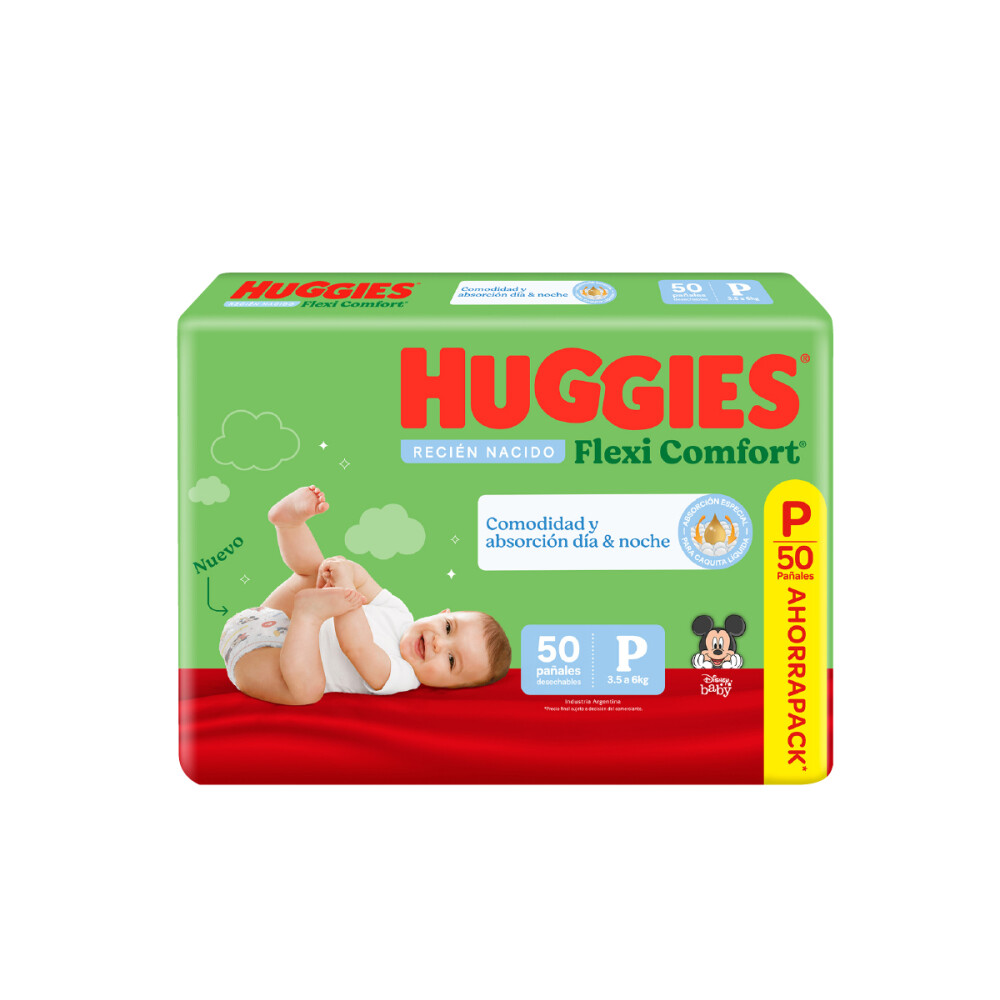 HUGGIES FLEX COMFORT AHORROPACK P 50 UN única