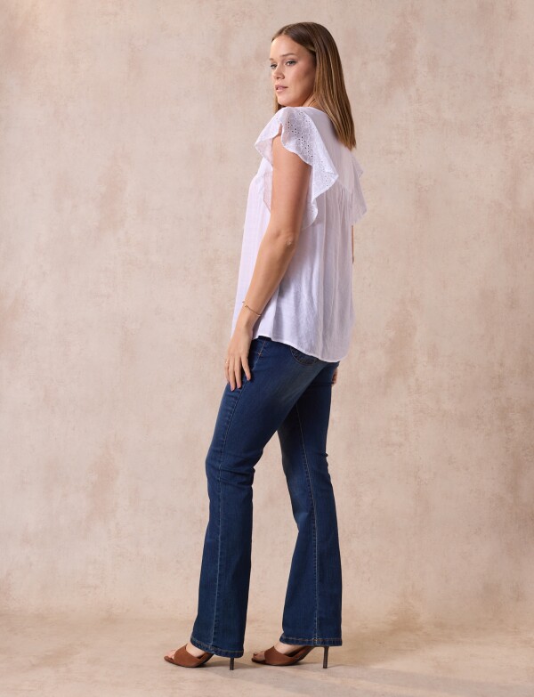 Blusa Broderie Cordel BLANCO