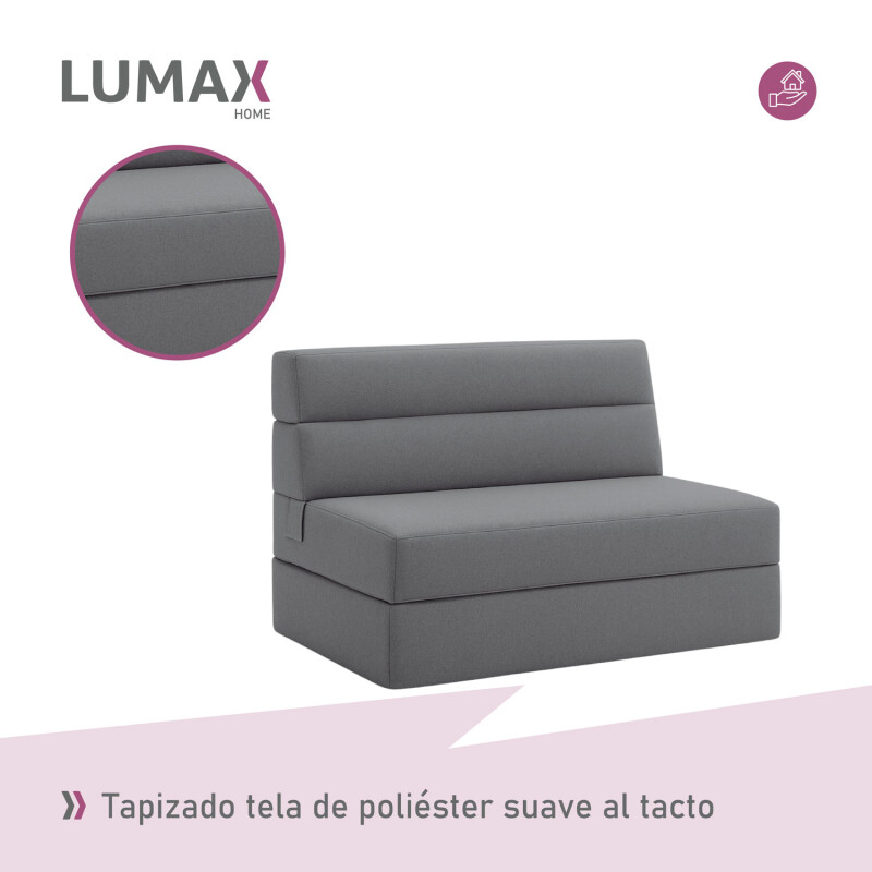 Sillón cama doble Lumax Oster en caja compactado Gris