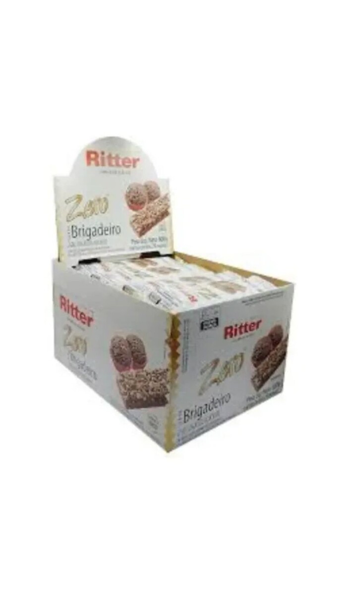 CEREAL BARRITA RITTER ZERO BRIGADEIRO (CHOCOLATE) 25GRS DISP X24 