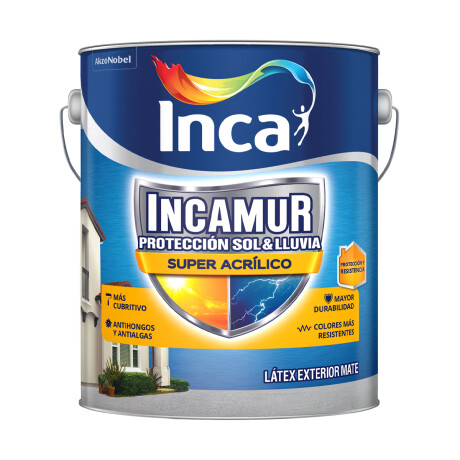 Incamur Super Acrílico Blanco Mate 1L Incamur Super Acrílico Blanco Mate 1L