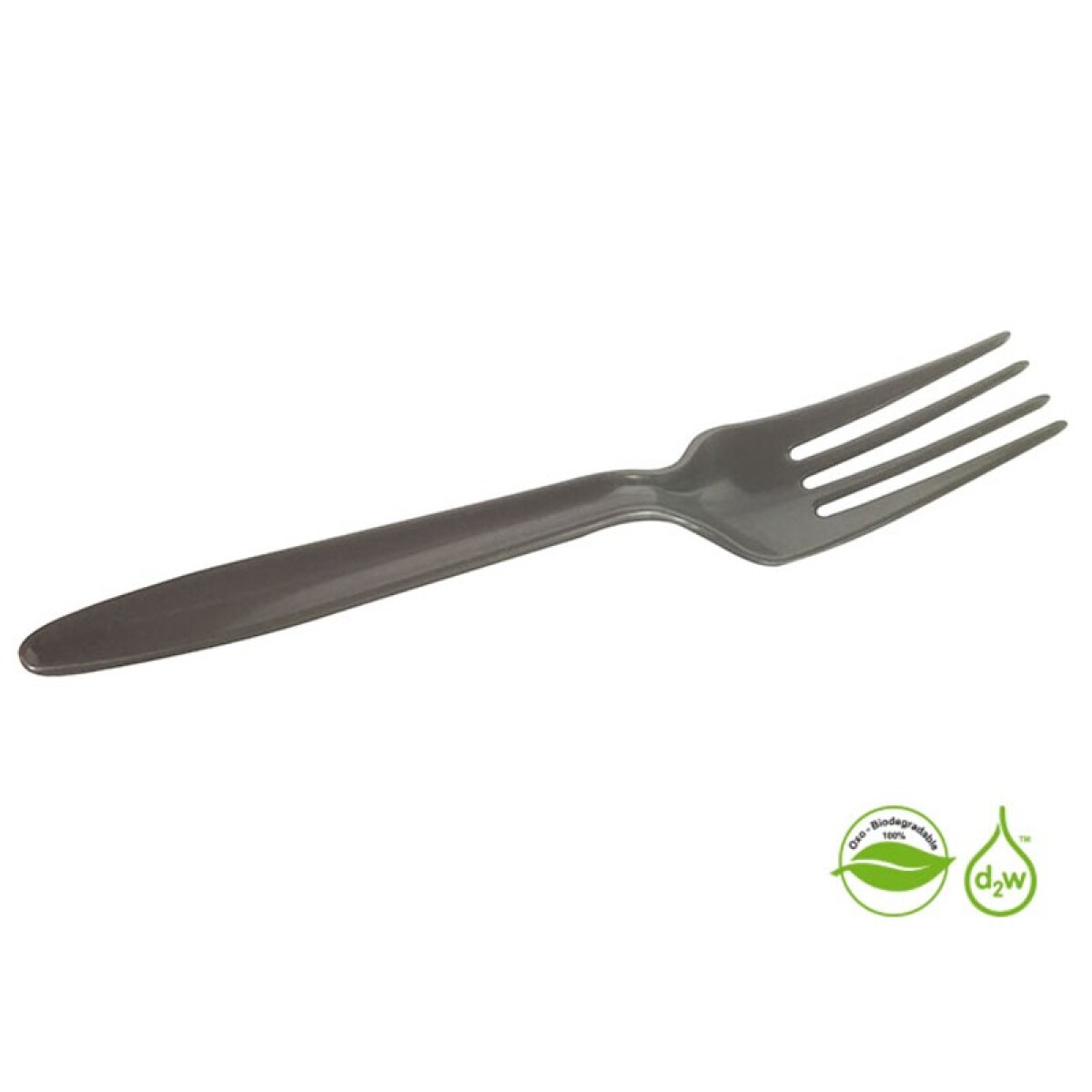 Tenedor Biodegradable x10 Unidades - Plateado 